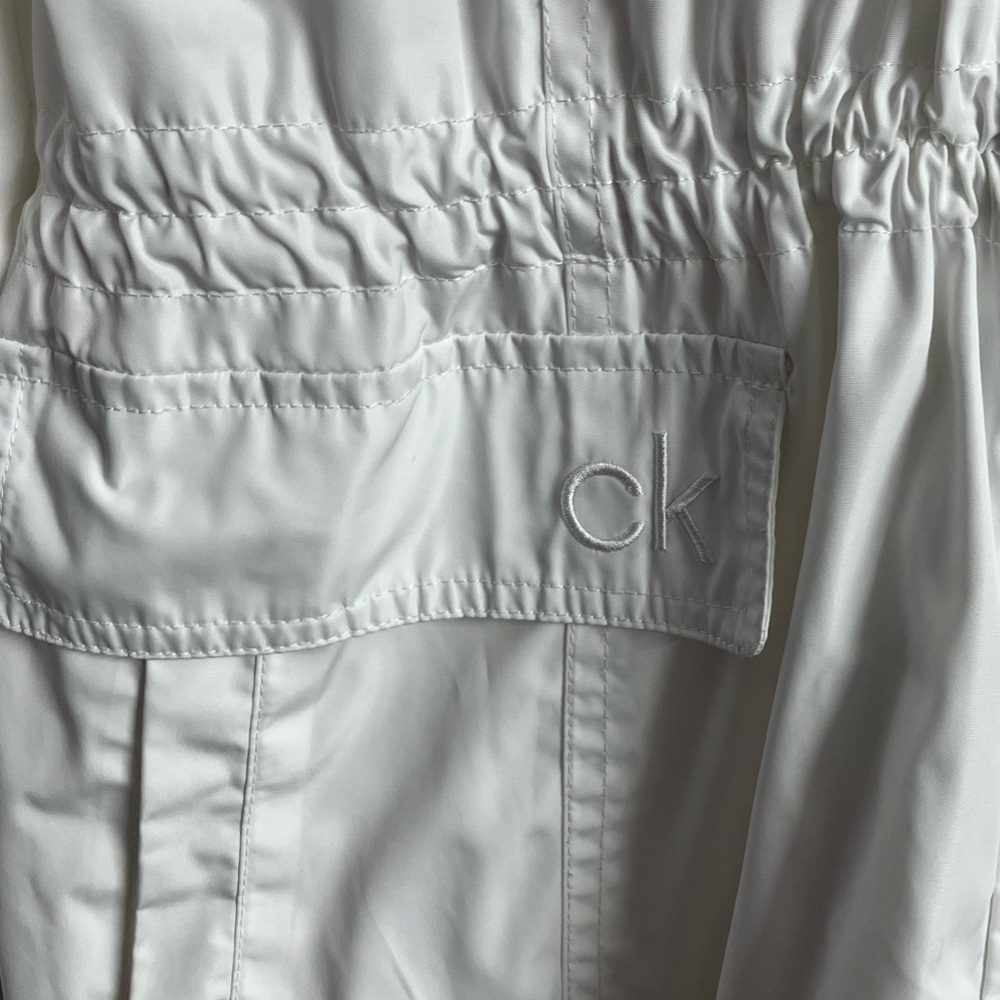 Calvin Klein Women’s Jacket/Coat,Windbreaker/Rain Coat/Utility, XL, Cream White, - Picture 11 of 14